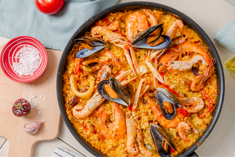 The Secrets of Seafood Paella Terramar Imports