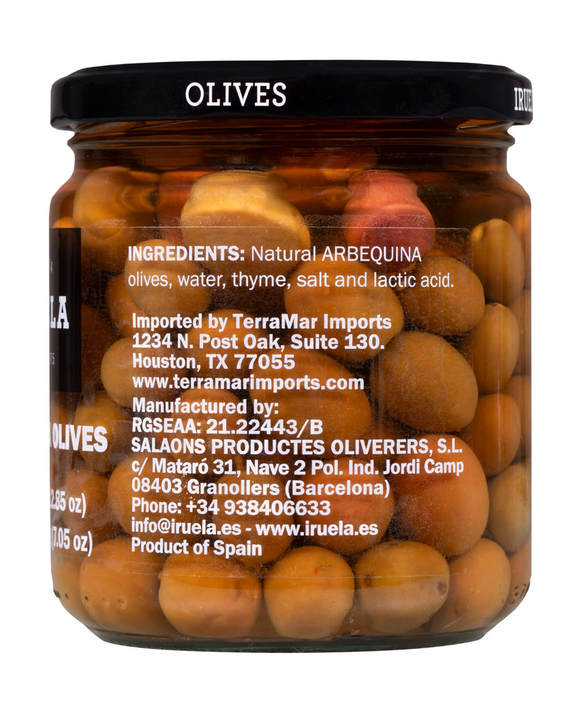 Arbequina Olives - 370 g Terramar Imports
