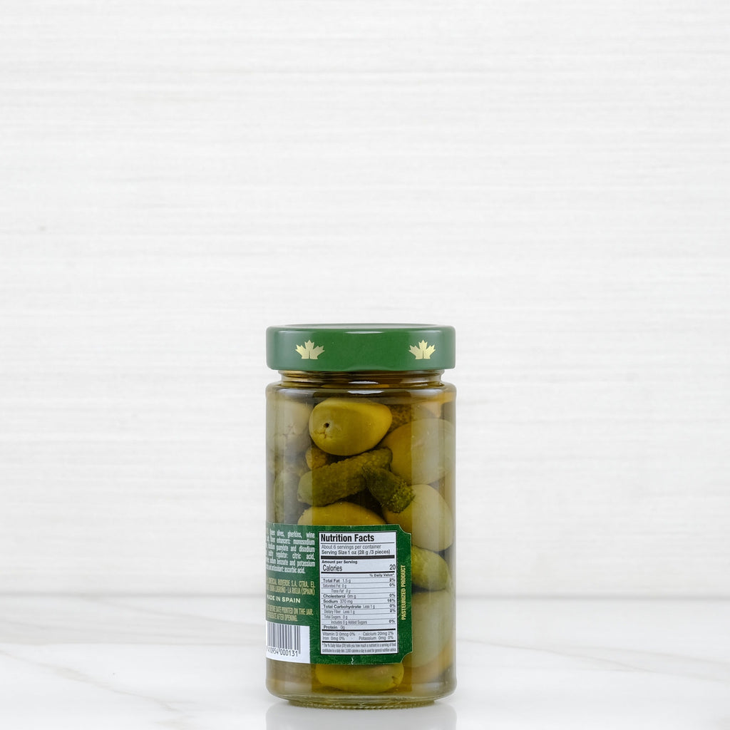 Queen Olives Stuffed with Gherkin - 12.16 oz Terramar Imports