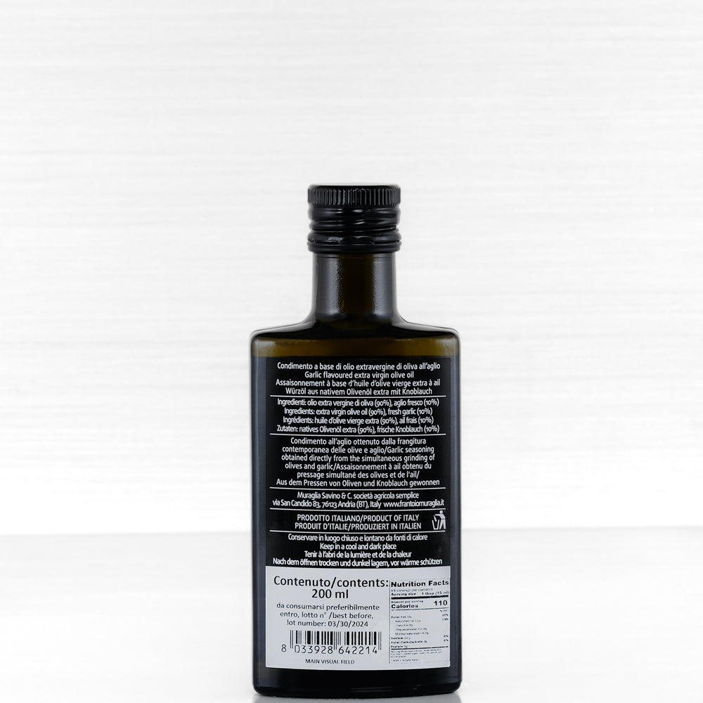 Extra Virgin Olive Oil with Garlic - 6.7 fl oz Terramar Imports