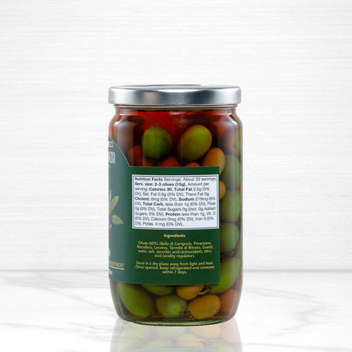 2-Pack of Mixed Italian Olives - 19.4 oz Terramar Imports
