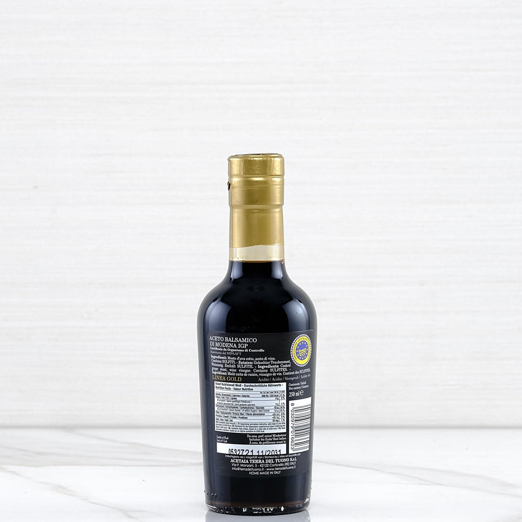 Modena Gold Label Balsamic Vinegar - 8.45 fl oz Terramar Imports