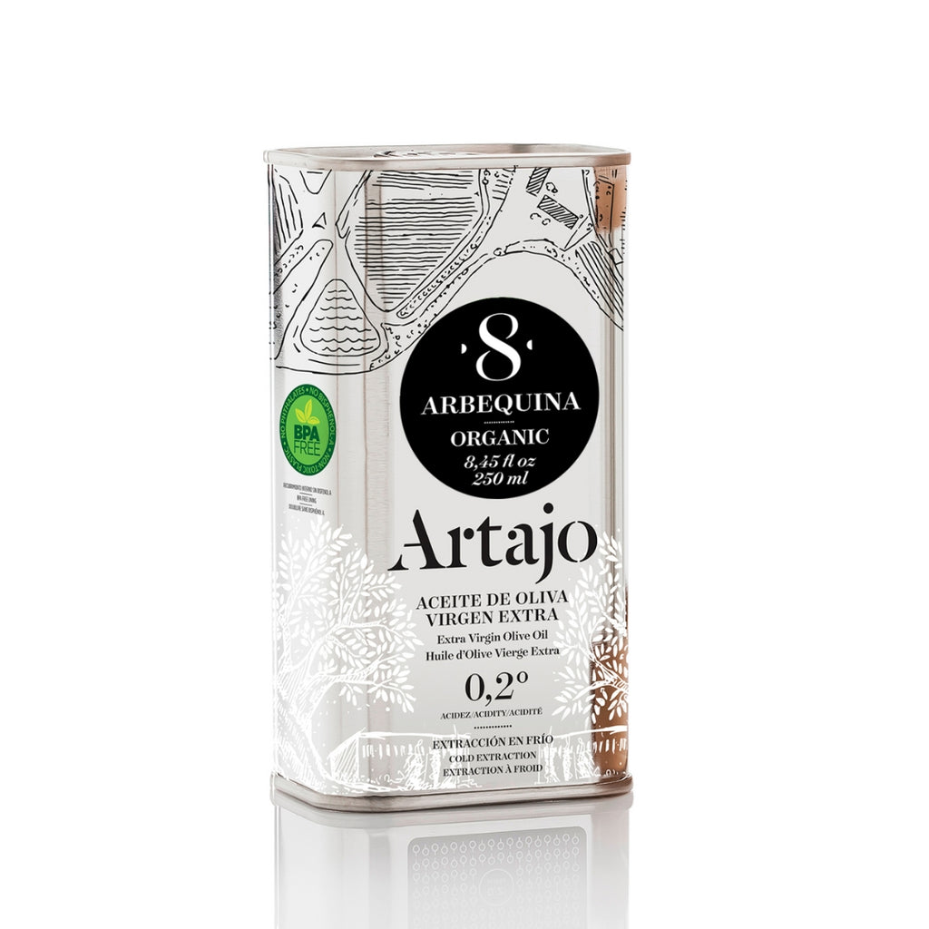 Organic Arbequina Extra Virgin Olive Oil - 250 ml tin Terramar Imports