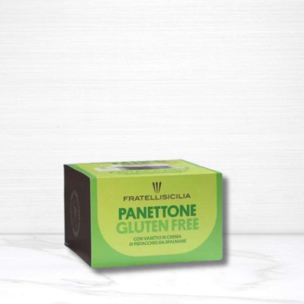 Gluten Free Panettone With Sicilian Pistachio (500 g) And Pistachio Cream Jar (100 g) Terramar Imports