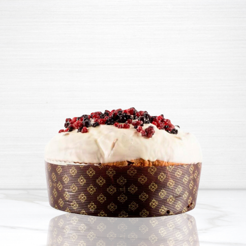 White Chocolate Panettone with Wild Berries Cream - 17.63 oz Terramar Imports