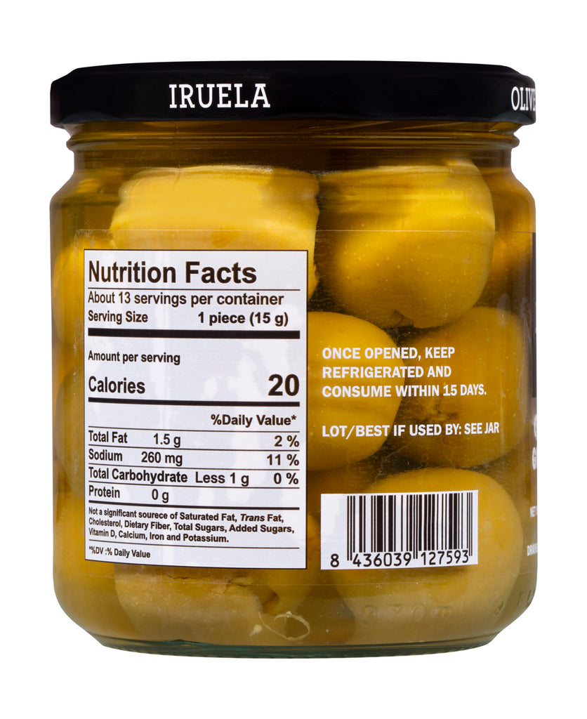 Queen Pitted Gordal Olives - 12.85 oz Terramar Imports