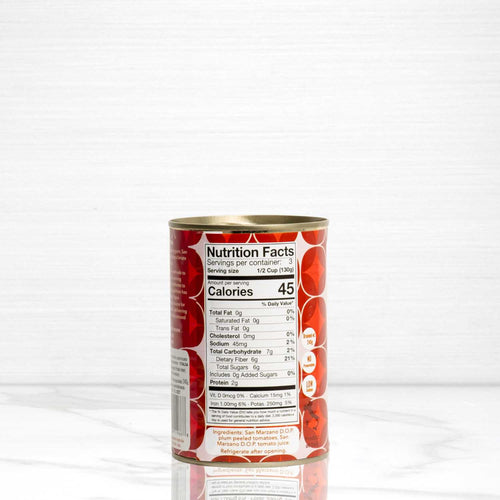 2-Pack of Whole Peeled San Marzano Tomatoes - 400 G Terramar Imports