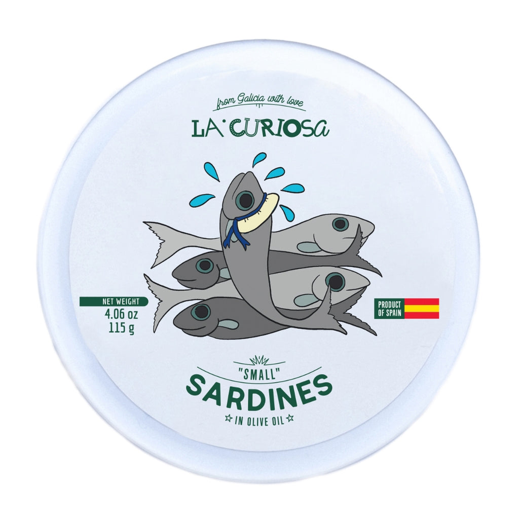 Small Sardines In Olive Oil - 10/14 Pieces - 4.06 oz Terramar Imports