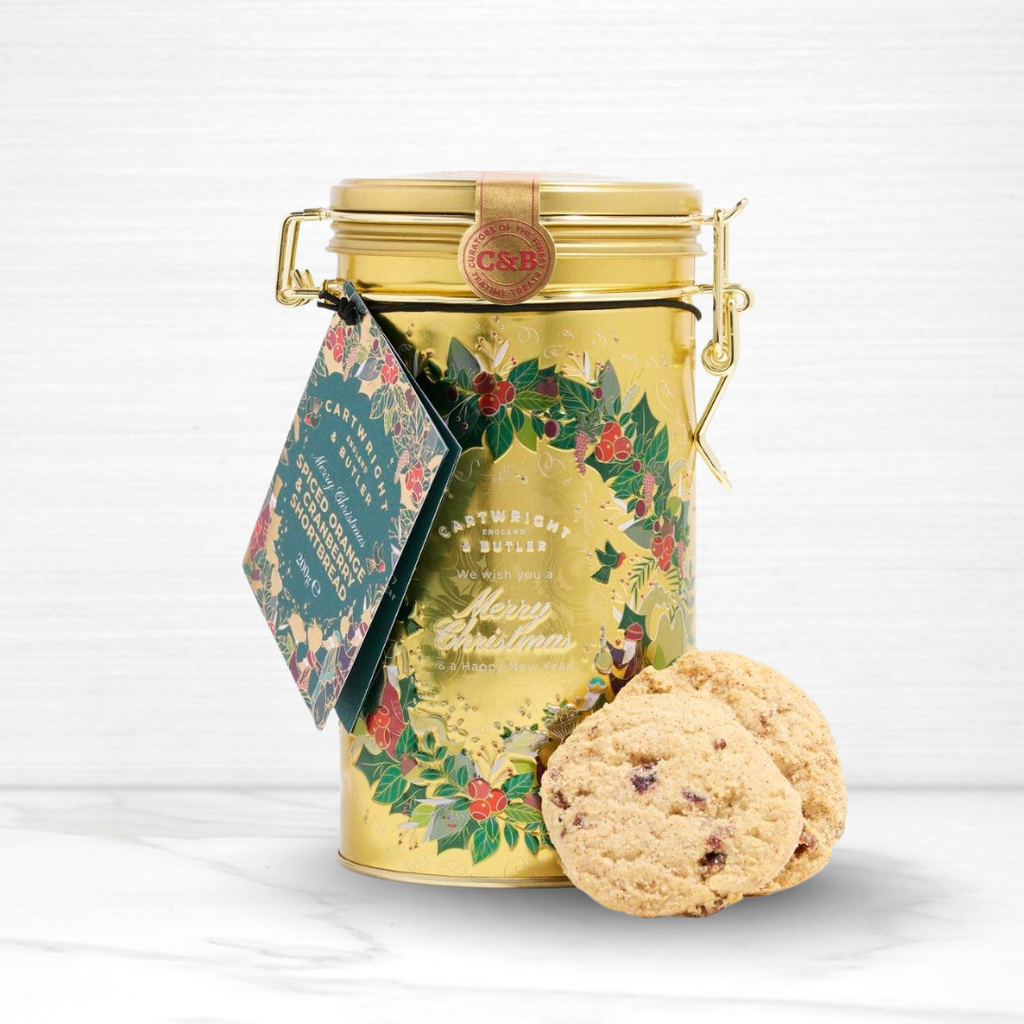 Spiced Orange & Cranberry Shortbreads - 7.05 oz Terramar Imports