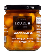 Load image into Gallery viewer, Smoky Texas Seasoned Olives - 12.85 oz