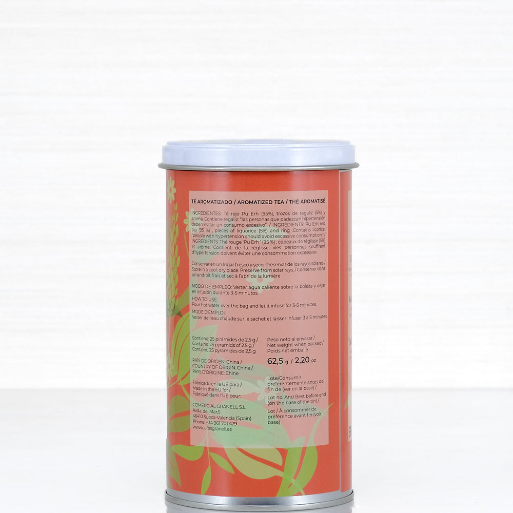 Pu Erh Tea with Licorice - 25 Units/Pyramid - 2.2 oz Terramar Imports
