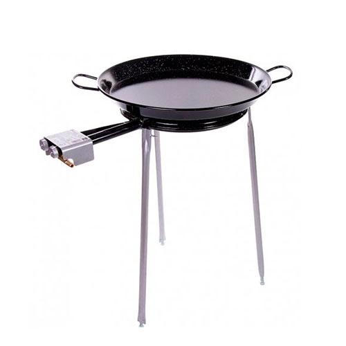 Spanish Paella Kit with Gas Burner & Enameled Steel Pan - 20 in (50 cm) - up to 13 servings Terramar Imports