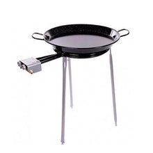 Load image into Gallery viewer, Spanish Paella Kit with Gas Burner &amp; Enameled Pan - 24 in (60 cm) up to 20 servings