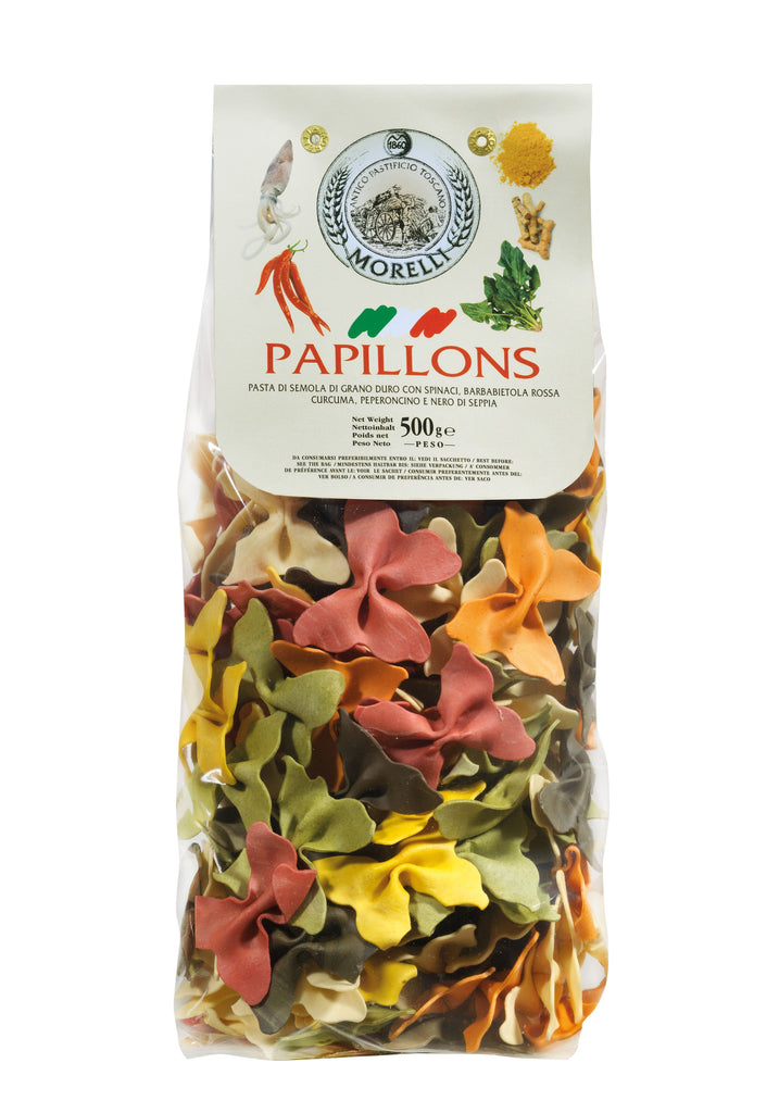 Six Flavored Papillon Pasta - 500 g Terramar Imports