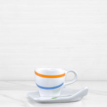 Load image into Gallery viewer, arcobaleno-rainbow-coffee-cup-&amp;-saucer-ceramiche-viva-terramar-imports