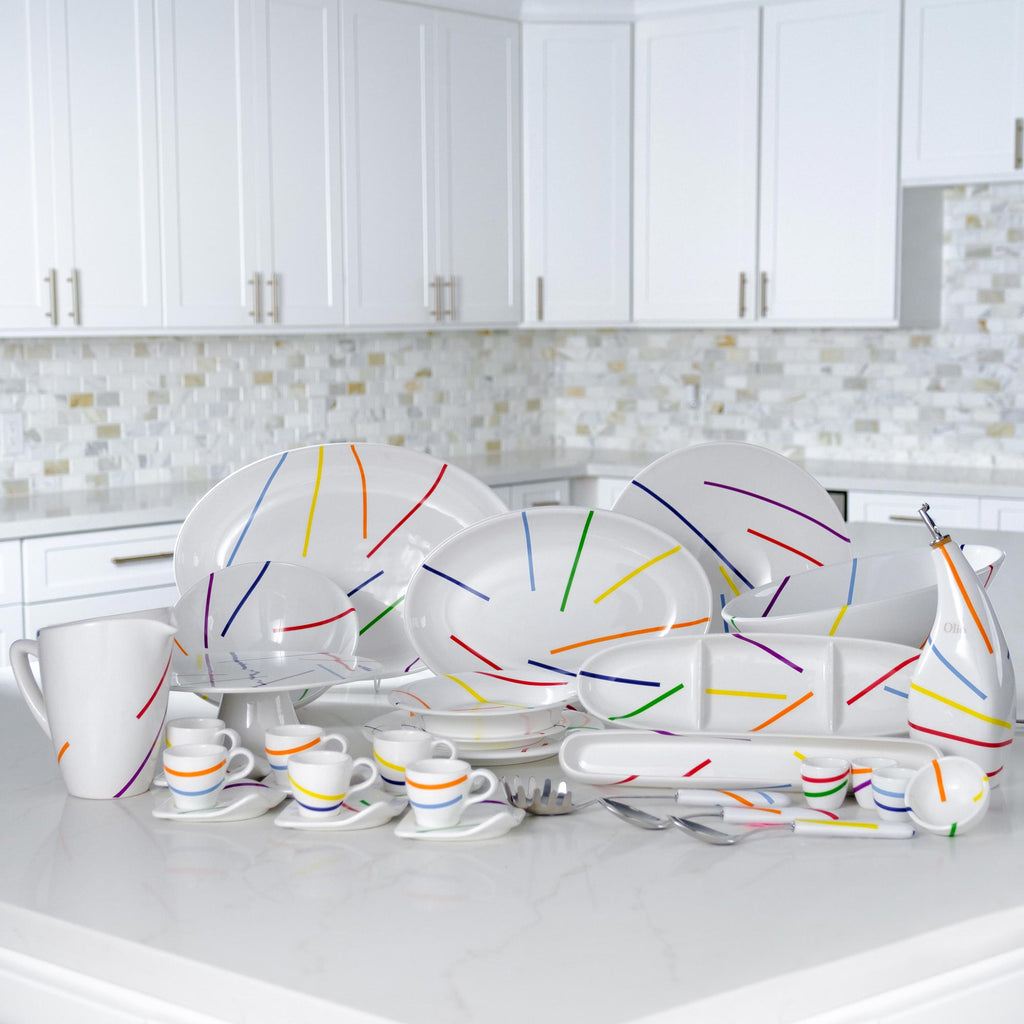Arcobaleno (Rainbow) Dinnerware Collection Terramar Imports