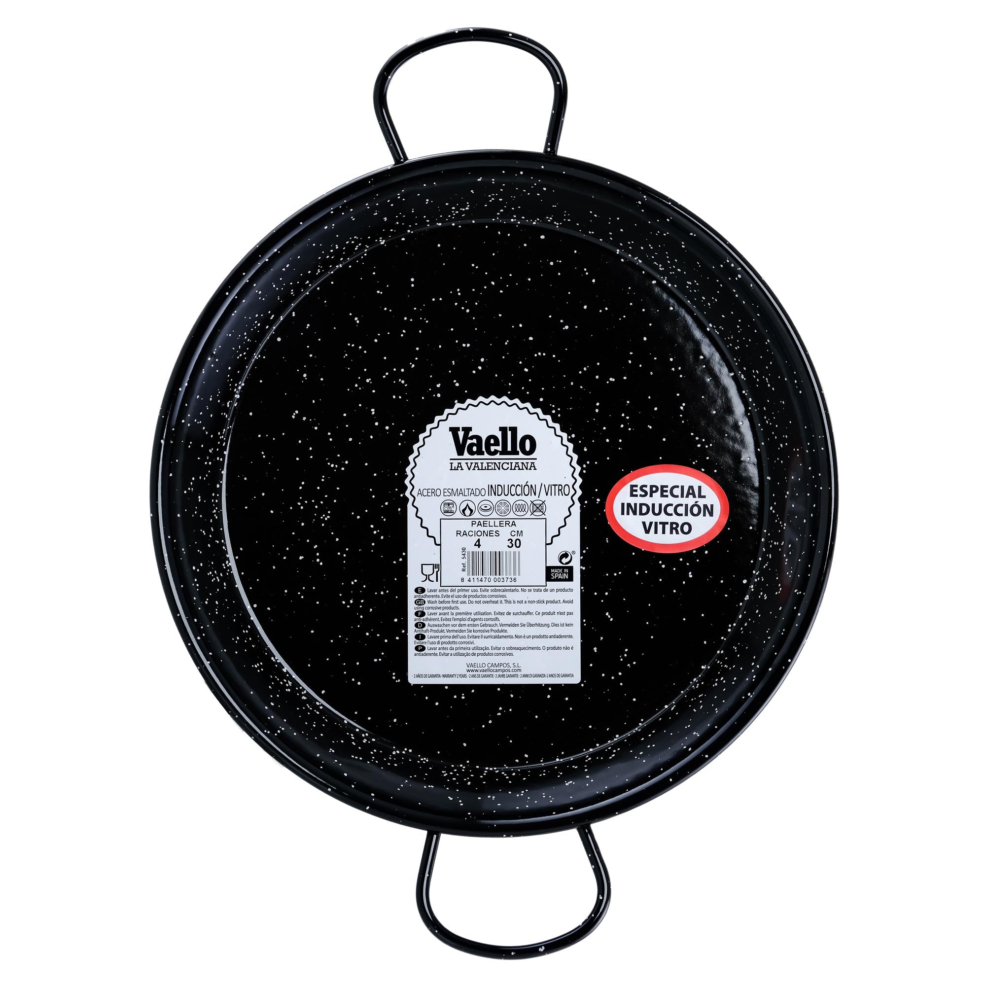 Induction Paella Pan - Enameled - 12 in (30 cm) / 4 servings – Terramar  Imports