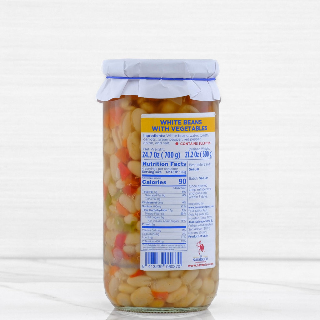 Beans with Vegetables in Jar El Navarrico Terramar Imports  Terramar Imports