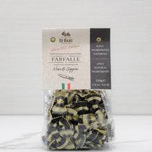 Load image into Gallery viewer, Black Squid Ink Farfalle Pasta Di Bari Terramar ImportsBlack Squid Ink Farfalle Pasta
