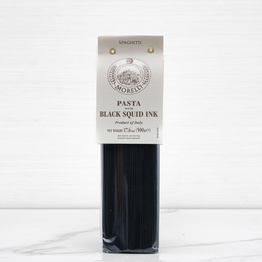 Black Squid Ink Spaghetti Pasta Morelli Terramar Imports Terramar Imports