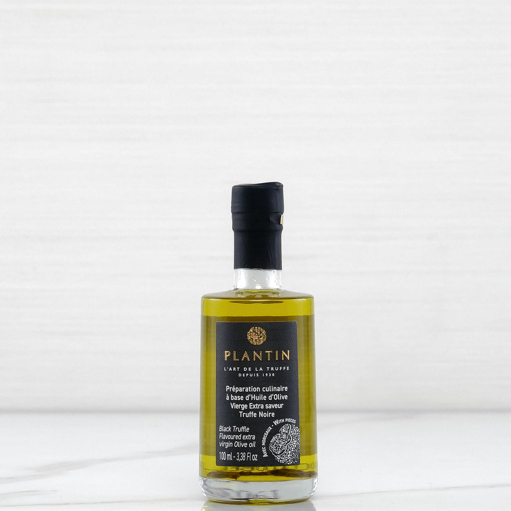 Black Truffle Flavored Extra Virgin Olive Oil With Black Truffle Pieces - 3.38 fl oz Terramar Imports