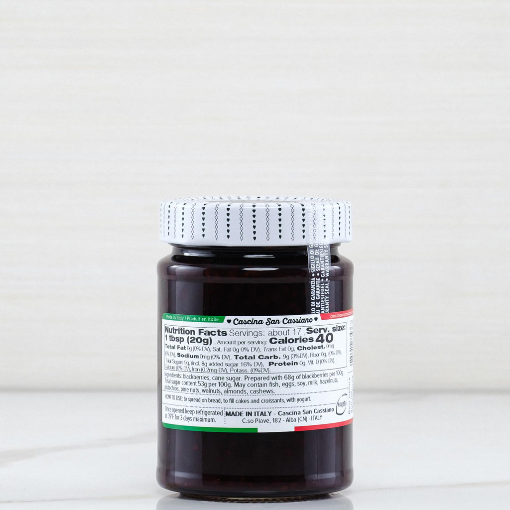 Blackberry Extra Jam San Cascina San Cassiano Terramar Imports Terramar Imports