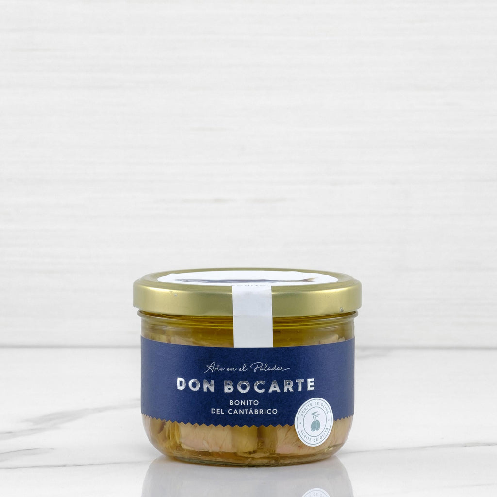Cantabrian White Tuna in Olive Oil Jar Don Bocarte Terramar Imports Terramar Imports