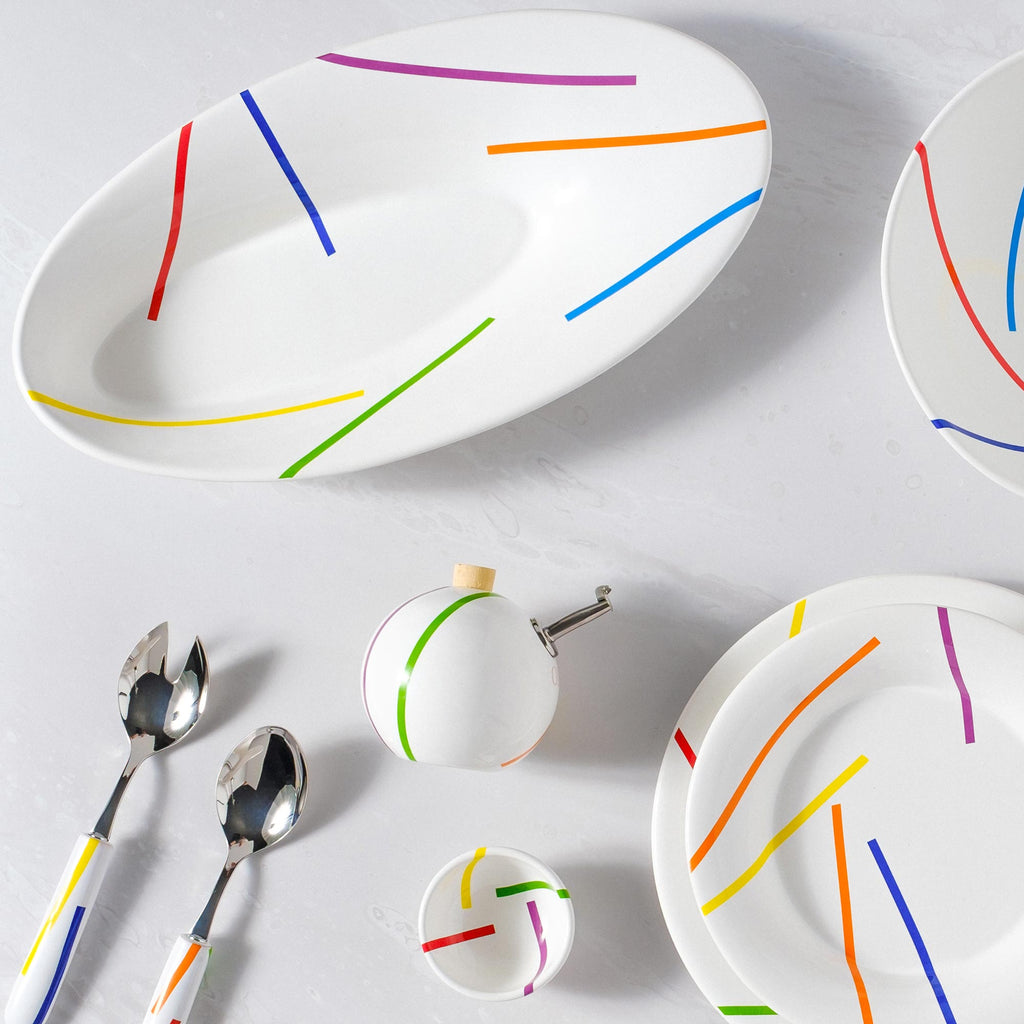 Arcobaleno (Rainbow) Salad Serving Set - 3.17 oz Terramar Imports