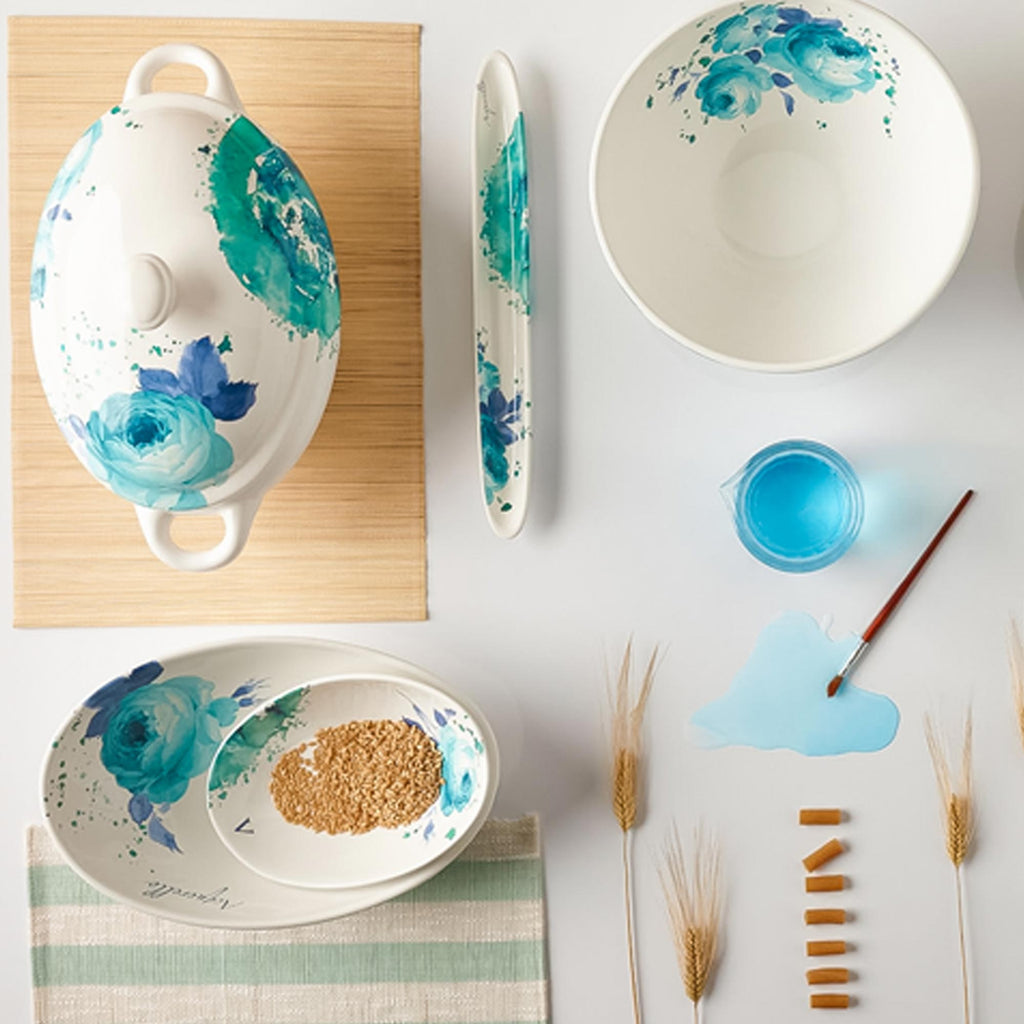 Acquerello (Water Color) Pluto Salad Bowl - 51.15 oz Terramar Imports