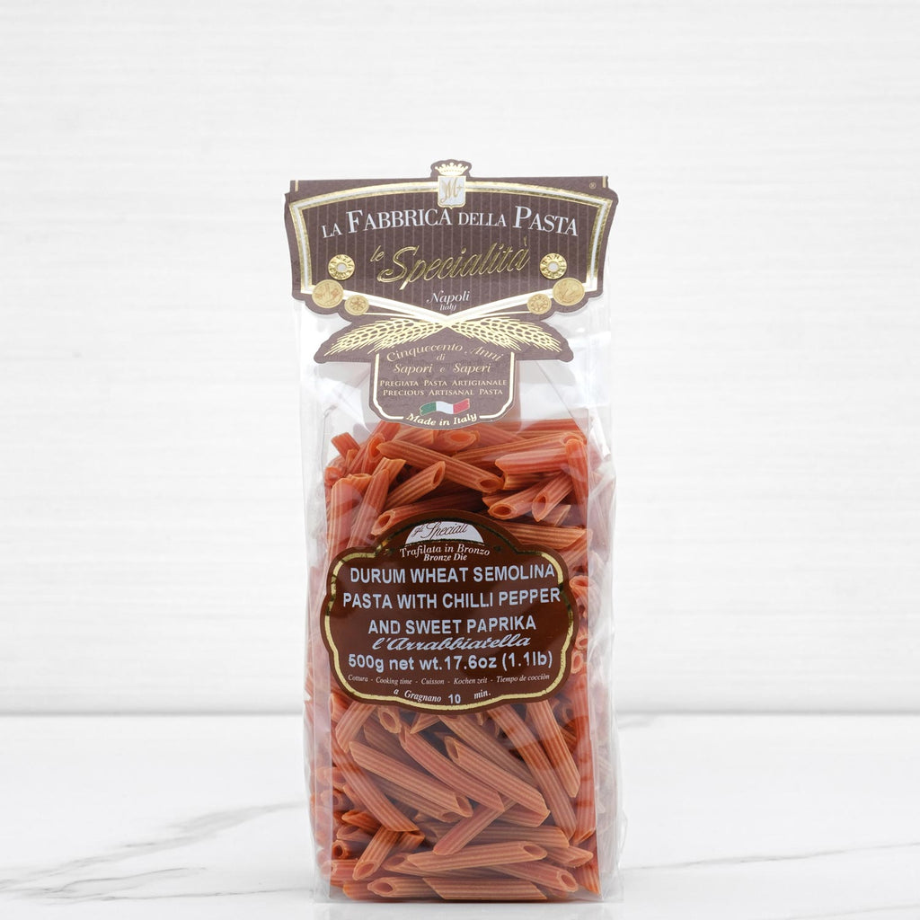 Durum Wheat L' Arrabbiatella Pennette Rigate Al Pepper Pasta La Fabbrica della Pasta Terramar Imports  Terramar Imports
