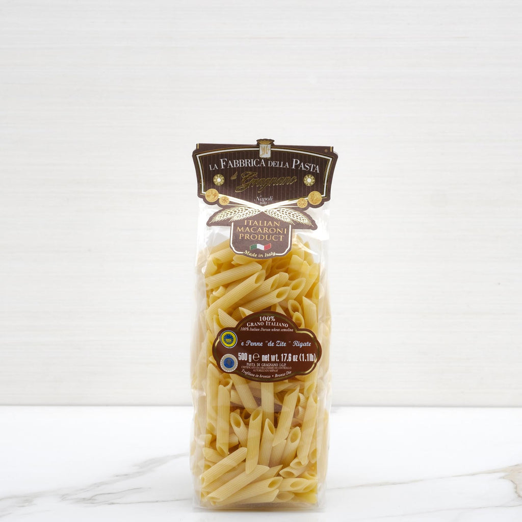 Durum Wheat Penne De Zite Rigate Pasta La Fabbrica della Pasta Terramar Imports Terramar Imports