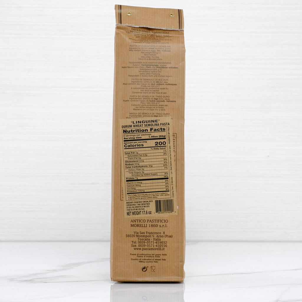 Durum Wheat Semolina Linguine Pasta Morelli Terramar Imports Terramar Imports