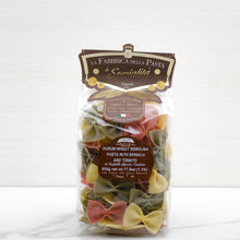 Load image into Gallery viewer, Durum Wheat Tricolored Le Farfalle Giganti Pasta La Fabbrica della Pasta Terramar Imports
