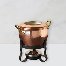 Load image into Gallery viewer, Copper Fondue Pot - Fondue Michelle - 2.3 Qt