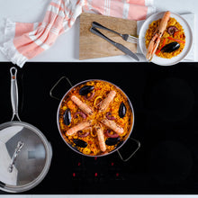 Load image into Gallery viewer, Authentic Polished Steel Induction / Vitro Paella Pan