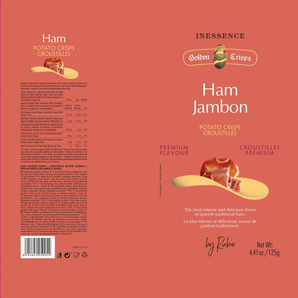 Inessence Iberian Ham Flavor Crisps  Terramar Imports