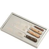 Mixed Woods Kitchen Knives Set in Gift Box - 4 pc