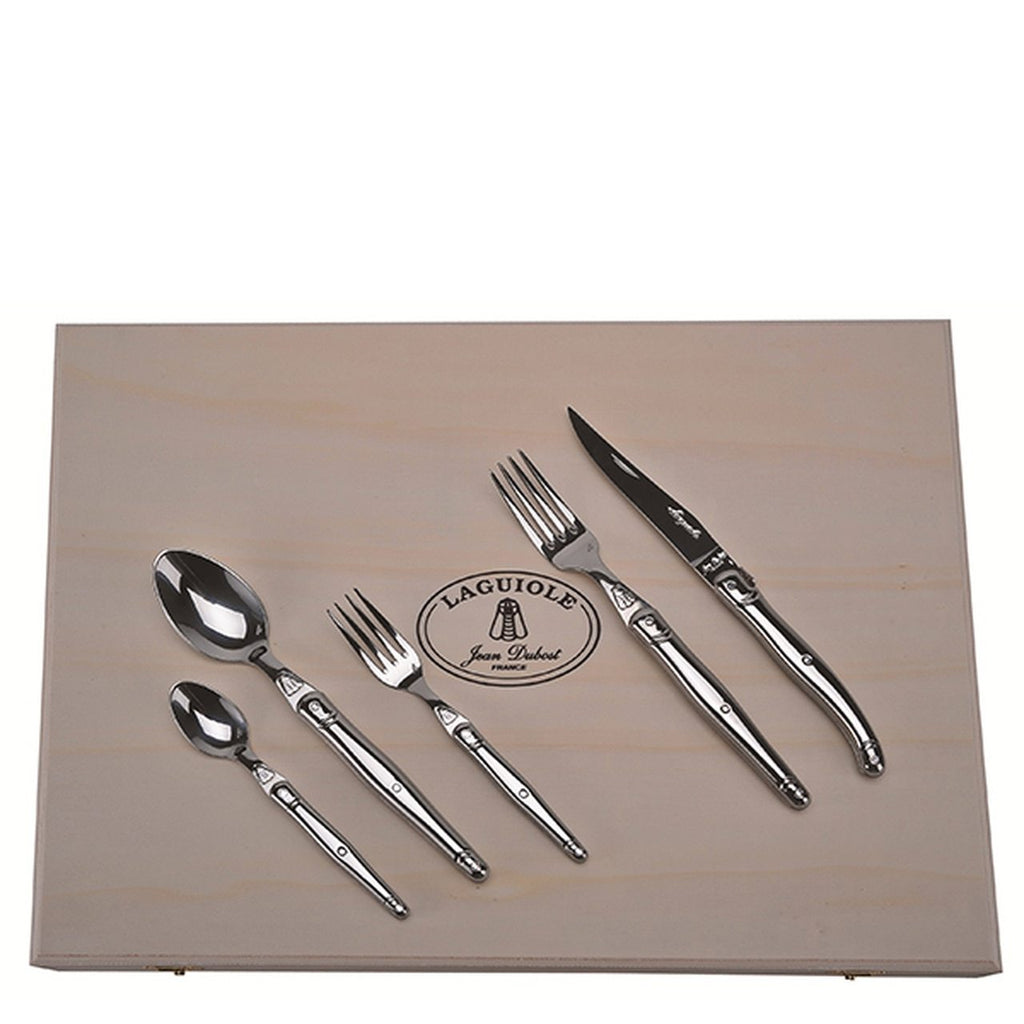 Stainless Steel Flatware Set in Clasp Box - 20 pc Terramar Imports