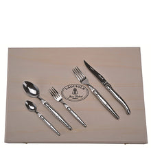 Load image into Gallery viewer, Stainless Steel Flatware Set in Clasp Box - 20 pc