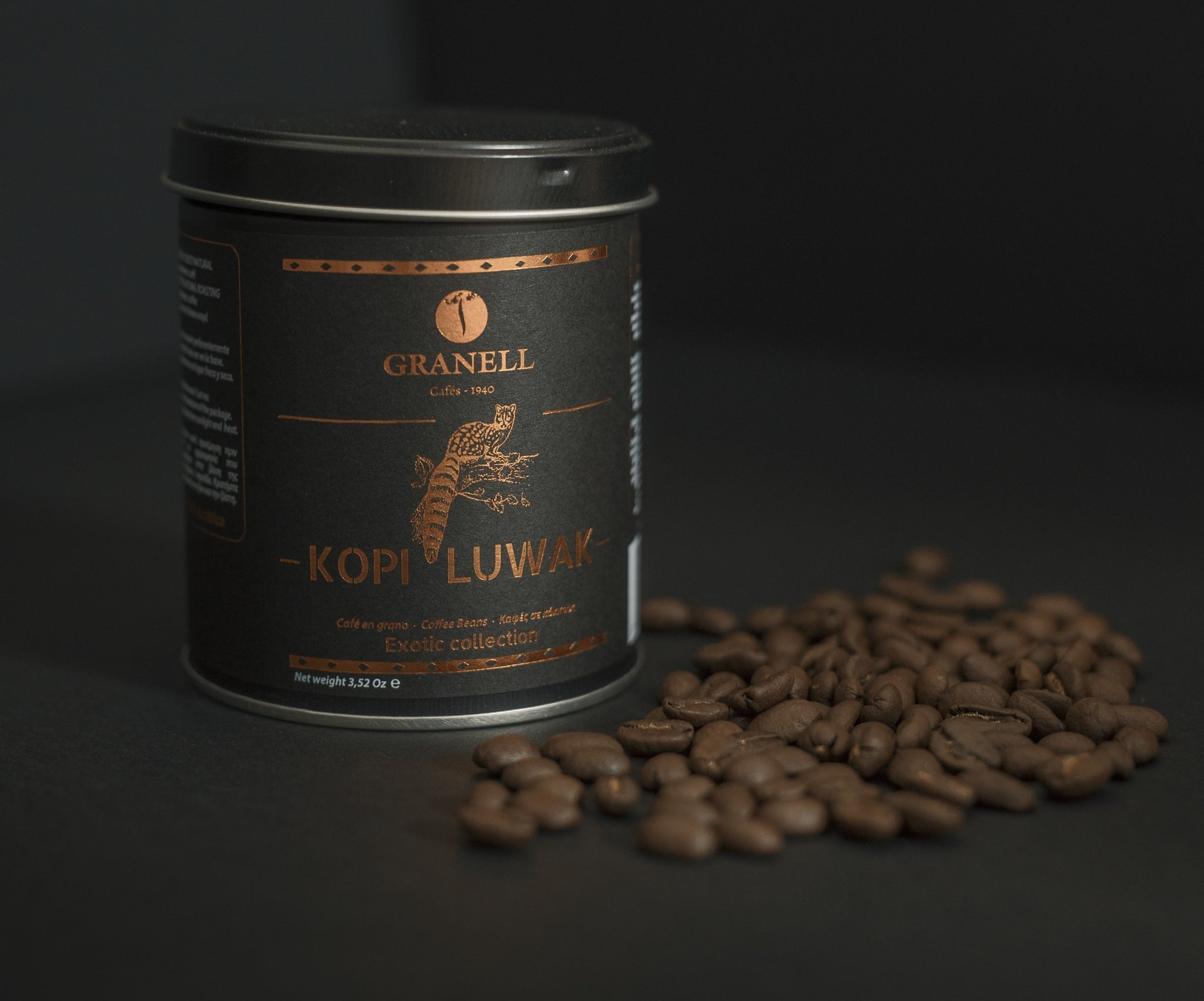 Kopi Luwak Coffee Whole Bean - Exotic Collection - 3.5 oz – Terramar Imports