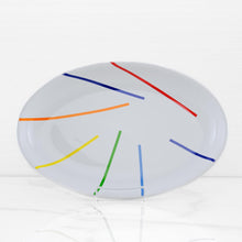 Load image into Gallery viewer, medium-arcobaleno-rainbow-oval-tray-ceramiche-viva-terramar-imports
