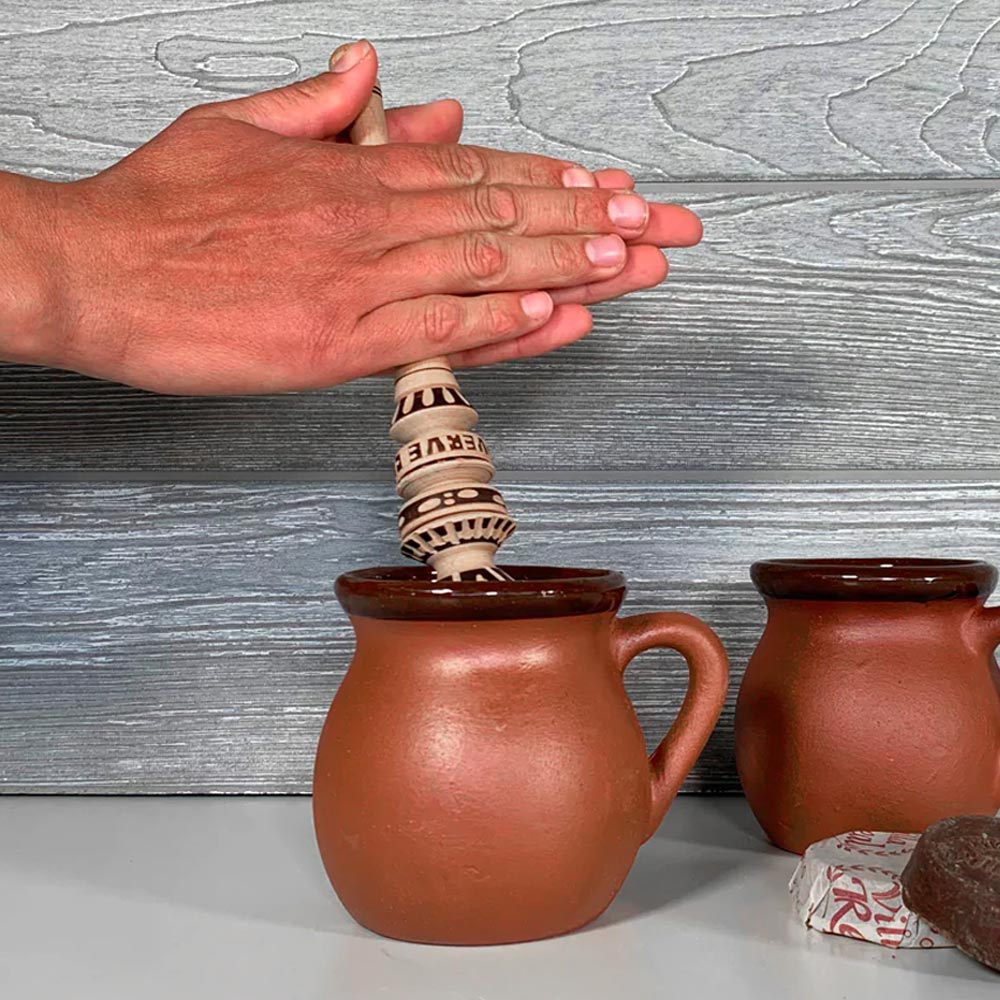 Mexican hot Chocolate Mugs Set of 2 / 14 oz each Terramar Imports