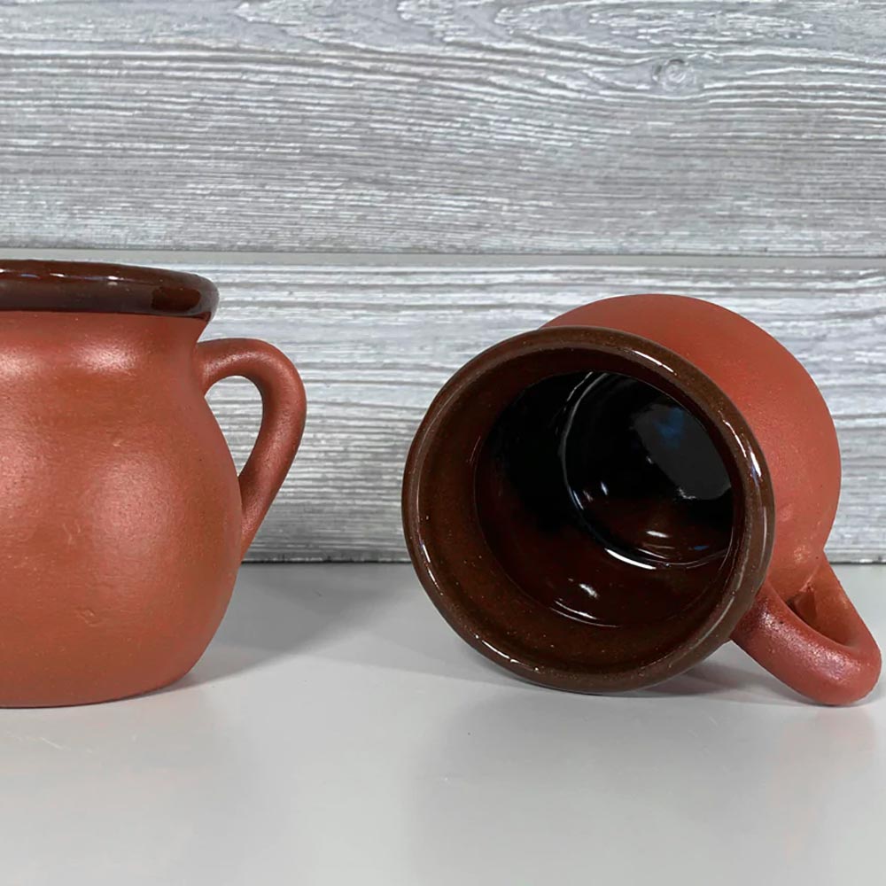 Mexican hot Chocolate Mugs Set of 2 / 14 oz each Terramar Imports