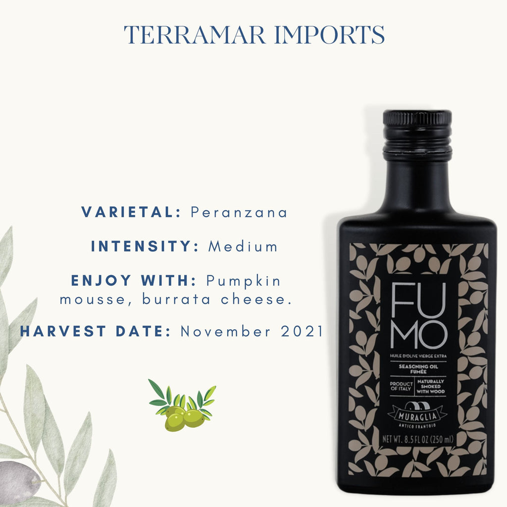 Smoked Extra Virgin Olive Oil - 8.5 fl oz Terramar Imports