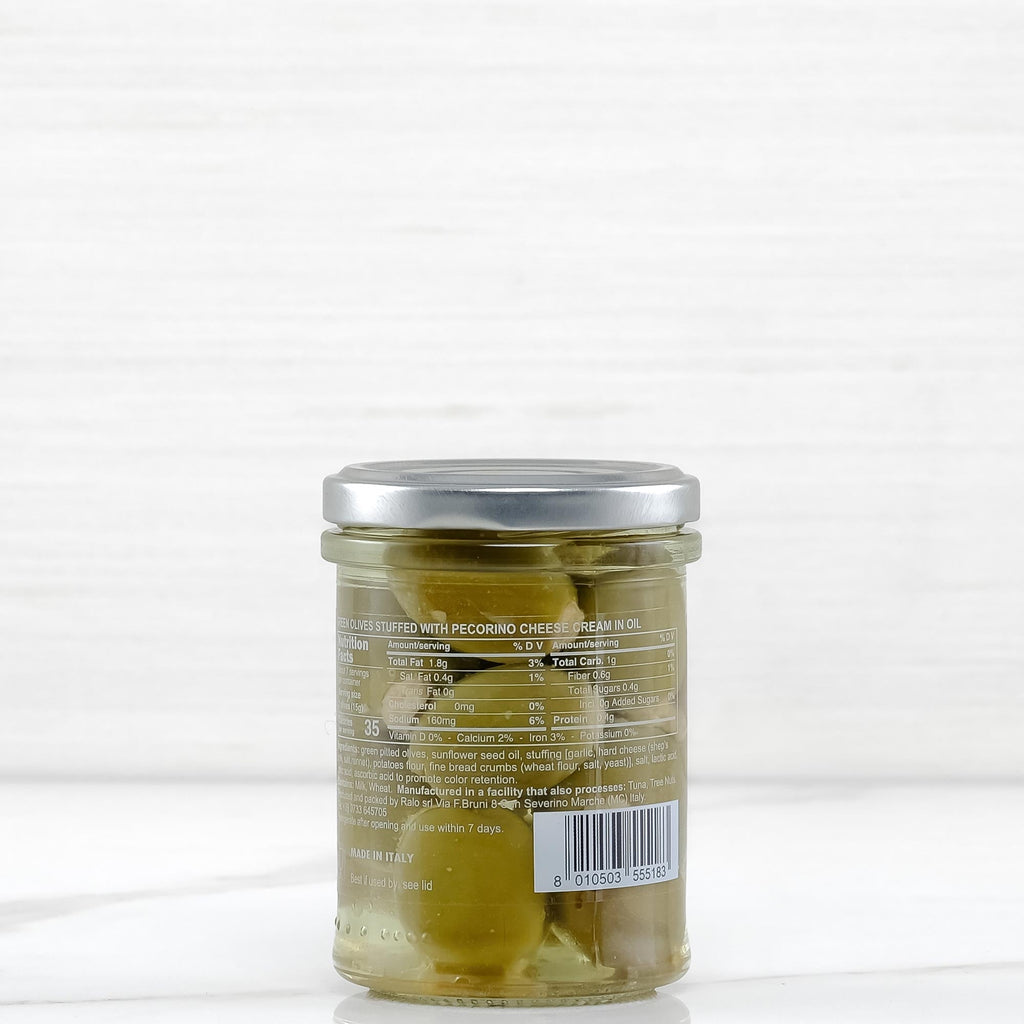 Olives Stuffed with Pecorino Cheese - 6.4 oz Terramar Imports