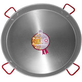 Paella Pan - Polished Steel - 40 in (100 cm) up to 85 servings
