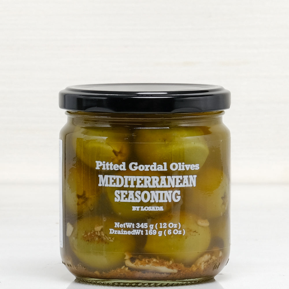 Pitted-Gordal-Olives-Mediterranean-Seasoning Terramar Imports Terramar Imports