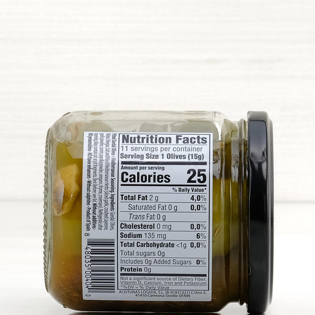 Pitted-Gordal-Olives-Mediterranean-Seasoning Terramar Imports Terramar Imports