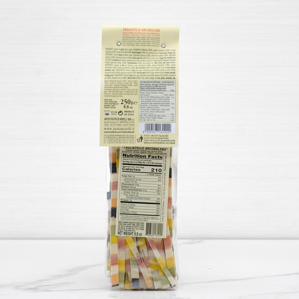 Rainbow Tagliatelle Pasta Morelli Terramar Imports Terramar Imports