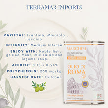 Load image into Gallery viewer, Roman IGP Extra Virgin Olive Oil in Tin - 250 ml